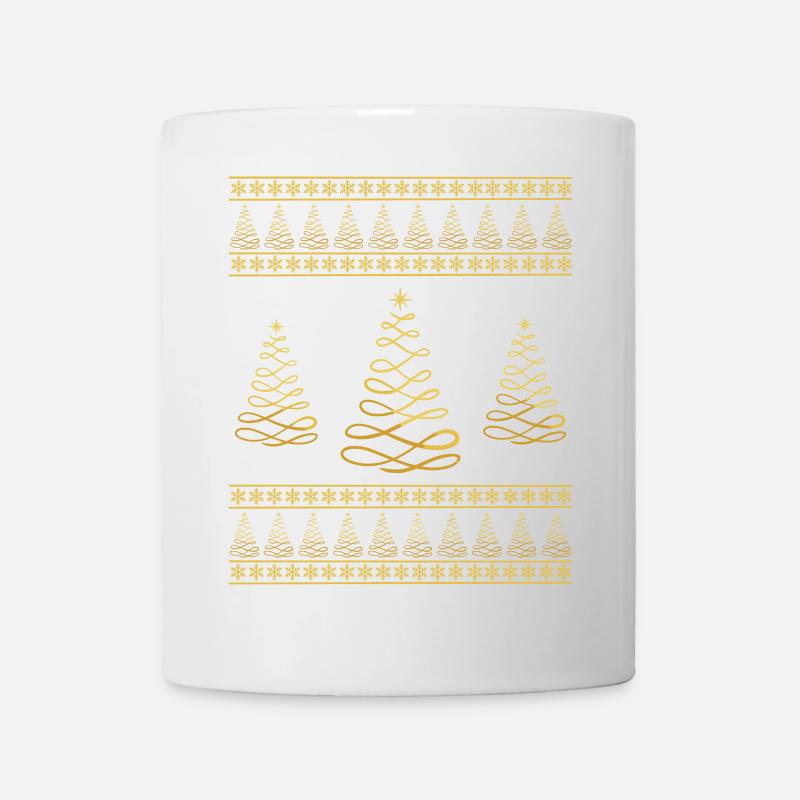 Christmas Tree Snowflake Christmas Atmosphere - Mug - white
