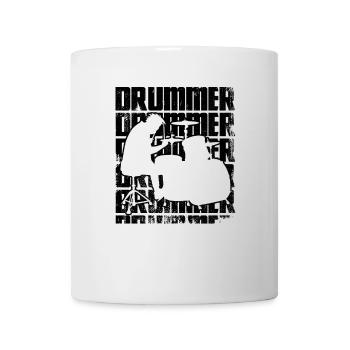 Schlagzeuger - Tasse - Weiß - Vorne