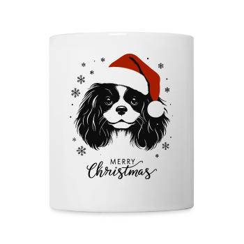 Cavalier King Charles Spaniel - Joyeux Noël - Mug blanc - blanc - Devant