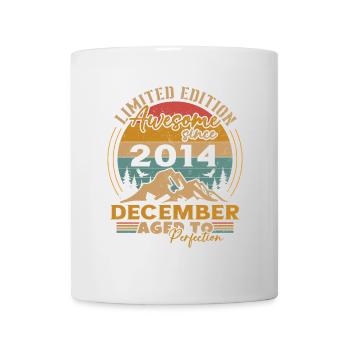 December 2014 Vintage Retro Birthday Gift - Mug - white - Front