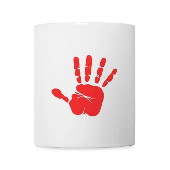 Stop Parle à ma main- Design de main drôle - Mug blanc - blanc - Devant