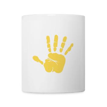 Stop Parle à ma main- Design de main drôle - Mug blanc - blanc - Devant