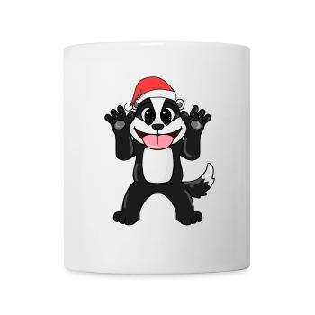 Skunk Noël - Mug blanc - blanc - Devant