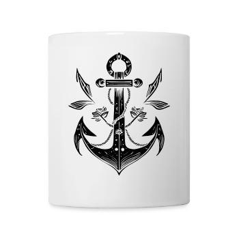 Design Anchor for Angler Fishing - Mug - white - Front