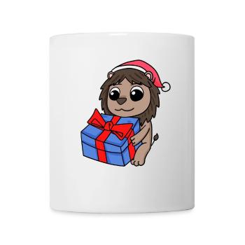 Noël Lion - Mug blanc - blanc - Devant