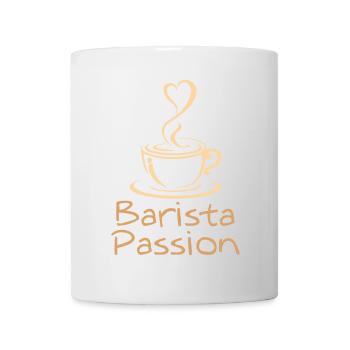 Barista Passion Kaffee Geschenk Kaffeeliebhaber - Tasse - Weiß - Vorne