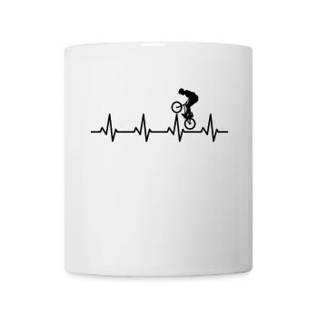 BMX Heart Line - Mug - white - Front