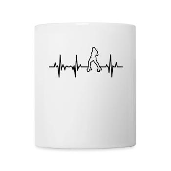 ECG de patinage à roulettes pour femmes - Mug blanc - blanc - Devant