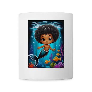 Zauberhafte Meerjungfrau Illustration - Tasse - Weiß - Vorne