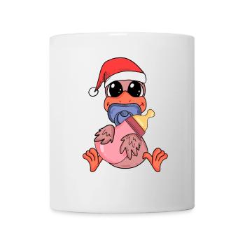 Poulet Fille Fille Bébé Noël - Mug blanc - blanc - Devant