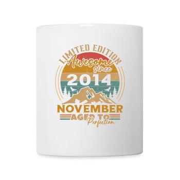 November 2014 Vintage Retro Geburtstagsgeschenk - Tasse - Weiß - Vorne