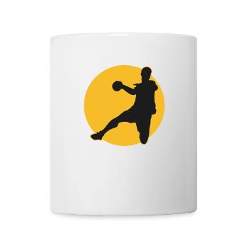 Handball Ab 9 Meter Krieg Handballer Geschenk - Tasse - Weiß - Vorne