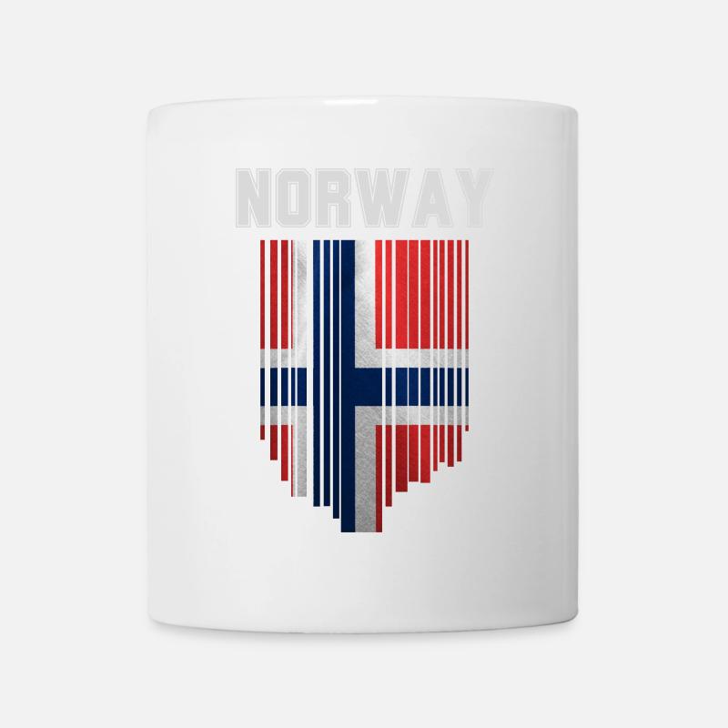 Drapeau norvégien, fierté norvégienne - Mug blanc - blanc