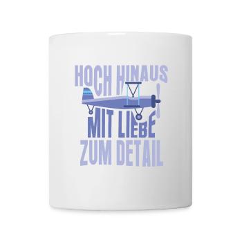 Flugzeug Modellbau Hoch hinaus Liebe zum Detail - Tasse - Weiß - Vorne