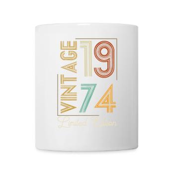 Vintage 1974 Limited Edition Aged to Perfection - Mug blanc - blanc - Devant
