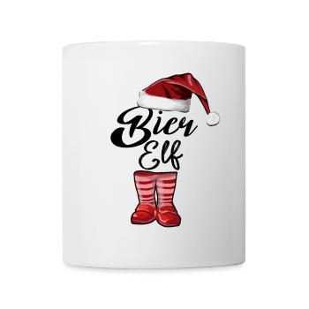 Weihnachten Bier Elf - Tasse - Weiß - Vorne