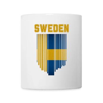 Drapeau de la Suède, fierté suédoise - Mug blanc - blanc - Devant