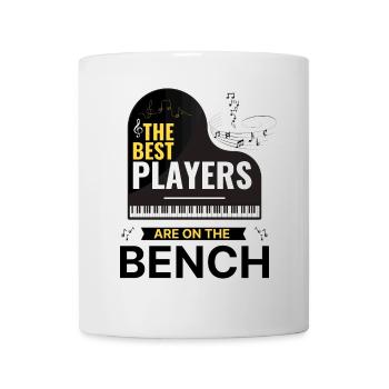 Pianiste Les meilleurs joueurs sont sur le banc Piano - Mug blanc - blanc - Devant