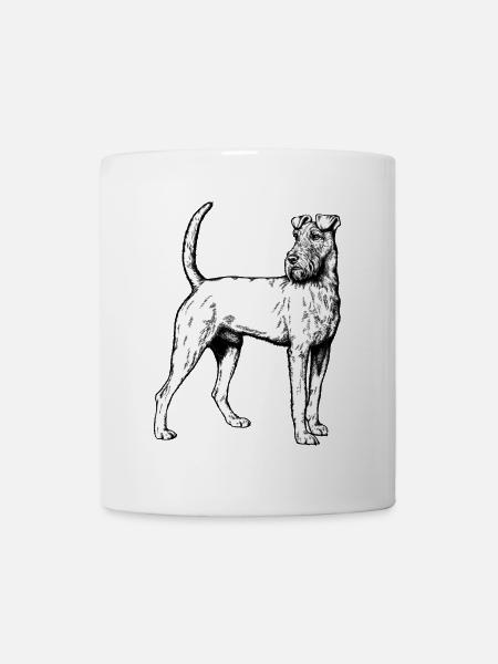 Irish Terrier Mailo 2023 sw - Tasse - Weiß