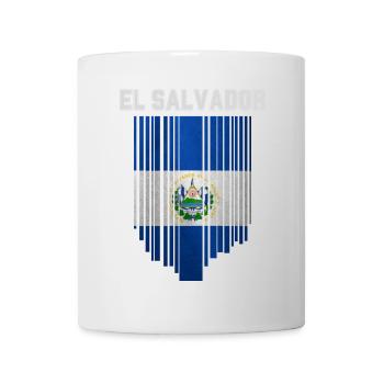 Flag of El Salvador, Salvadoran pride - Mug - white - Front