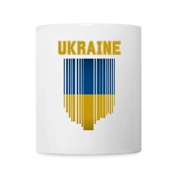 Ukrainische Flagge, Ukrainischer Stolz - Tasse - Weiß - Vorne