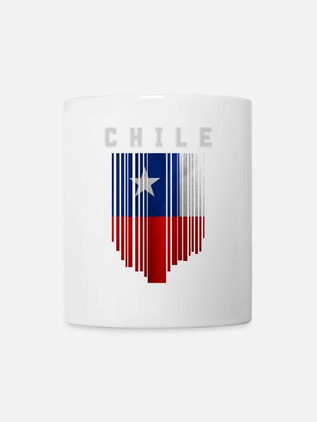 Flagget til Chile, chilensk stolthet - Kopp - hvit