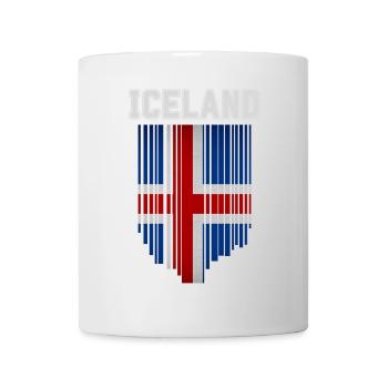 Drapeau de l’Islande, fierté islandaise - Mug blanc - blanc - Devant
