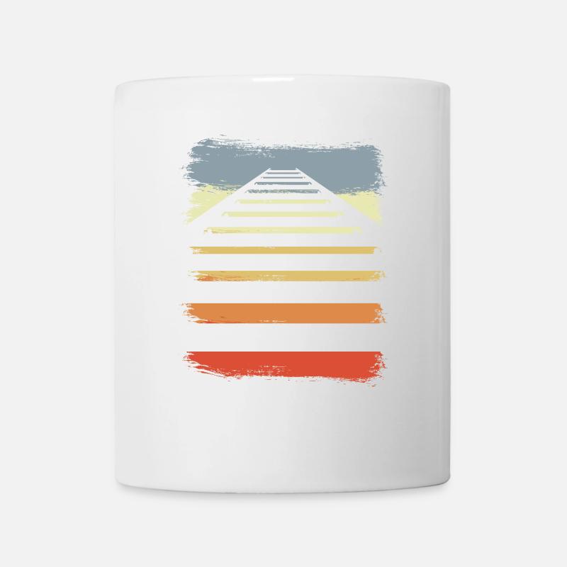 Voies ferrées - Mug blanc - blanc