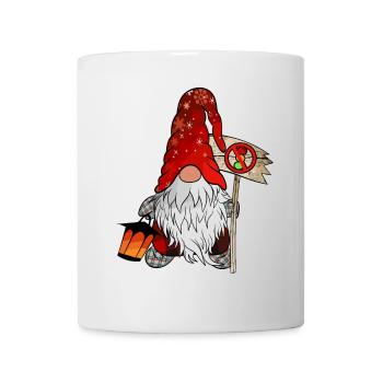 Anti Ampel Wichtel Weihnachts Zwerg - Tasse - Weiß - Vorne