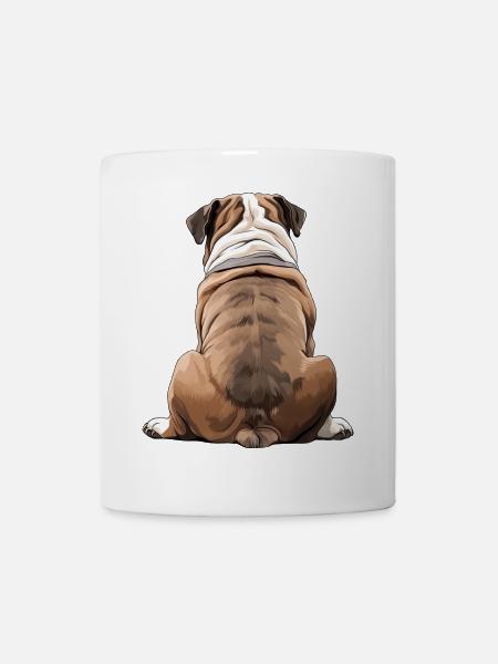 Bulldogge - Tasse - Weiß
