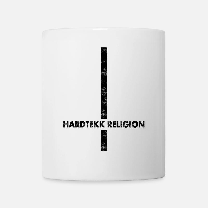 Hardtekk - Merch - Tekk - Cadeau - Croix - Mug blanc - blanc
