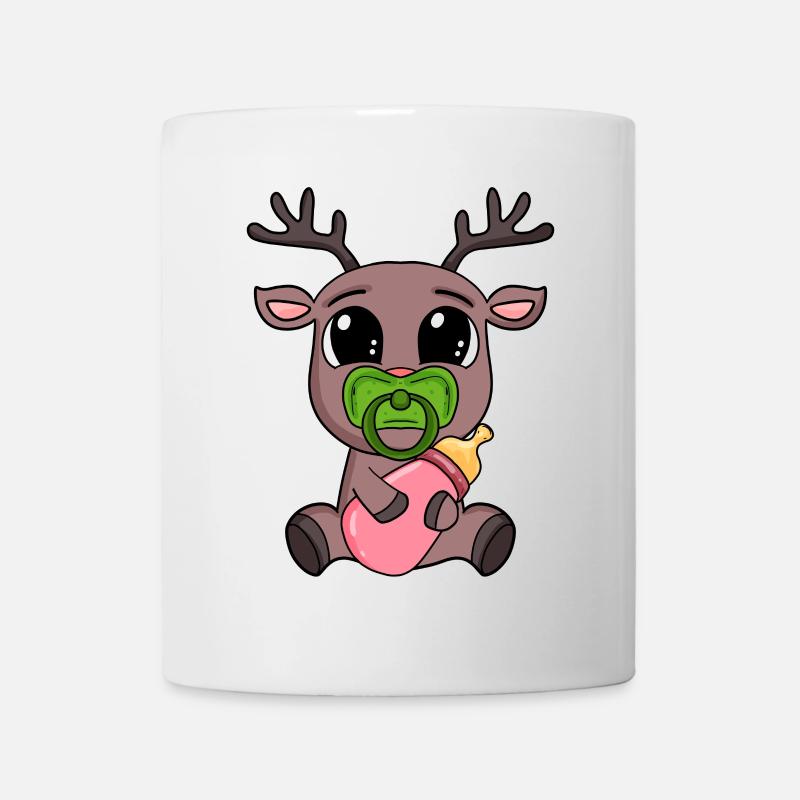 Motif de bébé renne - Mug blanc - blanc