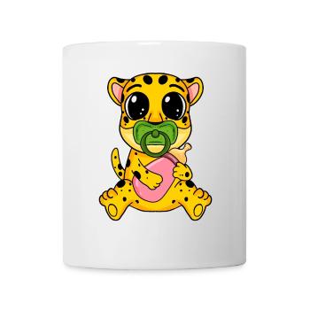 Baby Gepard Motiv - Tasse - Weiß - Vorne