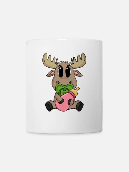 Baby Elch Motiv - Tasse - Weiß