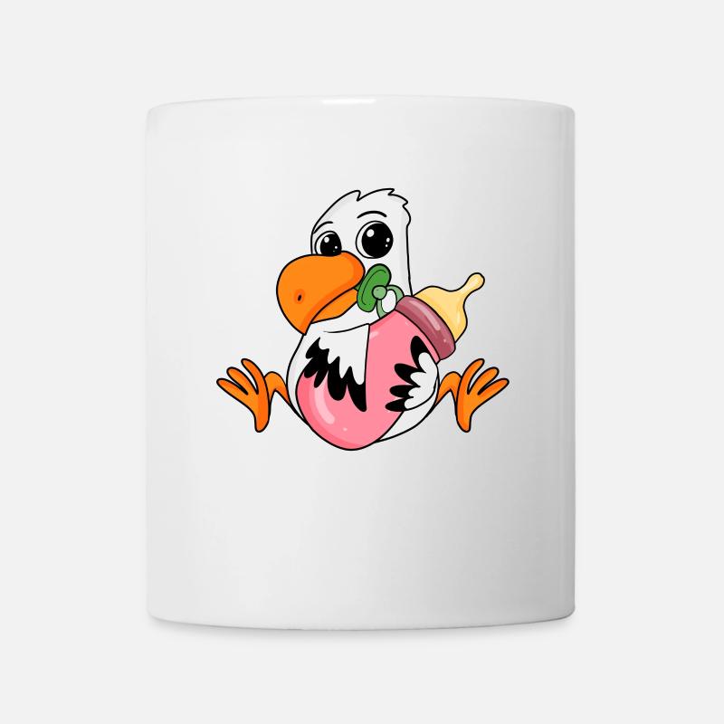 Motif de mouette bébé - Mug blanc - blanc