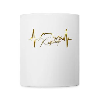 Cape Town Skyline Heartbeat South Africa Table Mountain - Mug - white - Front