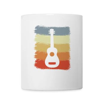 Vintage Ukulele Zeichnung - Tasse - Weiß - Vorne