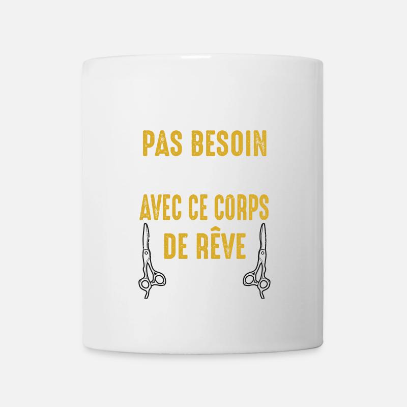 Chauves Cadeau Humour Citation Drôle - Mug blanc - blanc