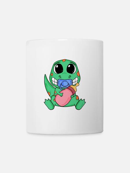 Baby Dino Motiv - Tasse - Weiß