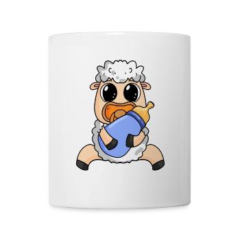 Motif de bébé mouton - Mug blanc - blanc - Devant