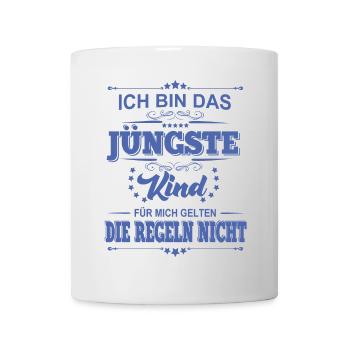 Ich bin das Jüngste Kind für mich gelten die - Tasse - Weiß - Vorne