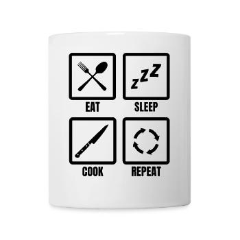 Cooking Daily Routine - Mug - white - Front