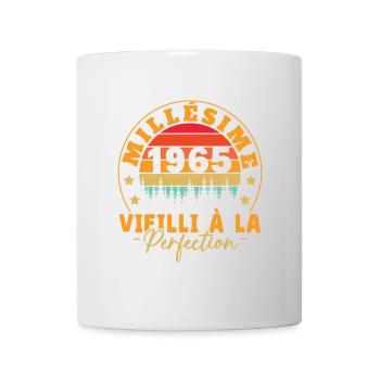 Jahrgang 1965, Jahrgang 1965 Geburtstagsgeschenk - Tasse - Weiß - Vorne