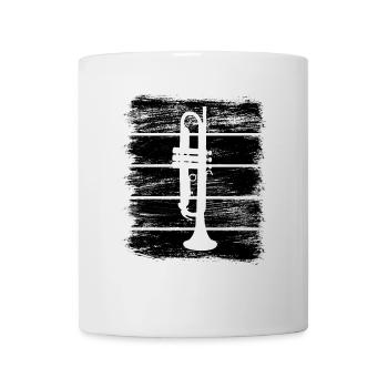 Skizze Trompete - Tasse - Weiß - Vorne