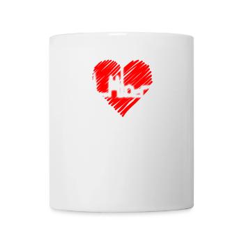 Zurich Skyline Heartbeat Suisse Amour Amour Zurich - Mug blanc - blanc - Devant