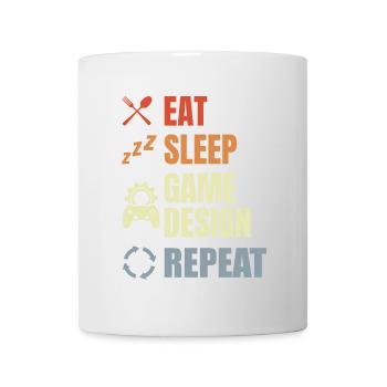Eat Sleep Game Design Repeat - Mug - white - Front