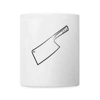 Cleaver Drawing - Mug - white - Front