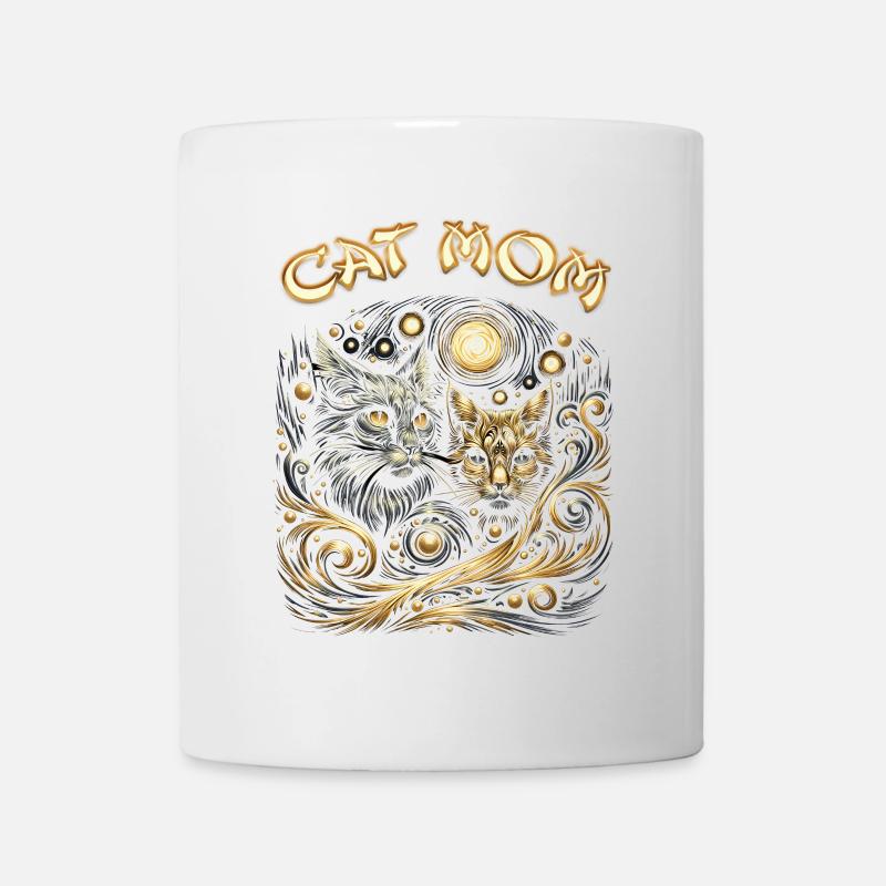Conception du mythe des chats galactiques - Mug blanc - blanc