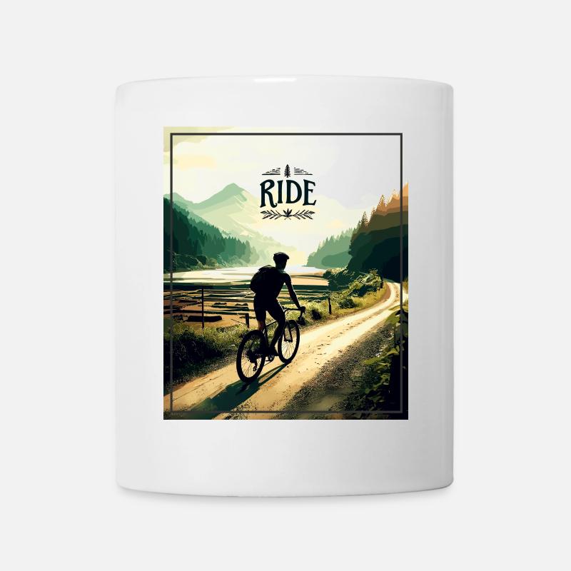 Balade - Gravel, vélo, vélo de route, VTT - Mug blanc - blanc