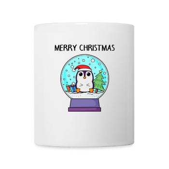 Pinguin Weihnachten - Frohe Weihnachten - Tasse - Weiß - Vorne